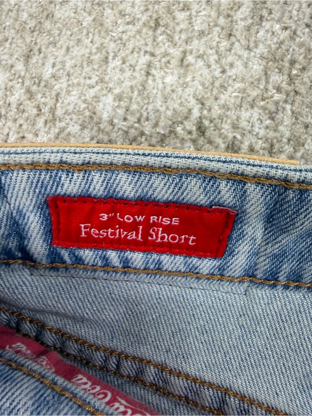 Lucky Brand Coca-Cola Denim Festival Cutoff Shorts Low Rise NWT - Picture 4 of 8